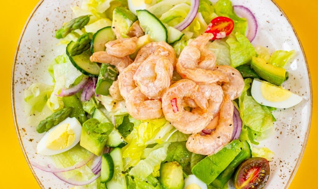 recette salade crevettes-avocat