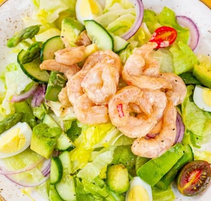 recette salade crevettes-avocat